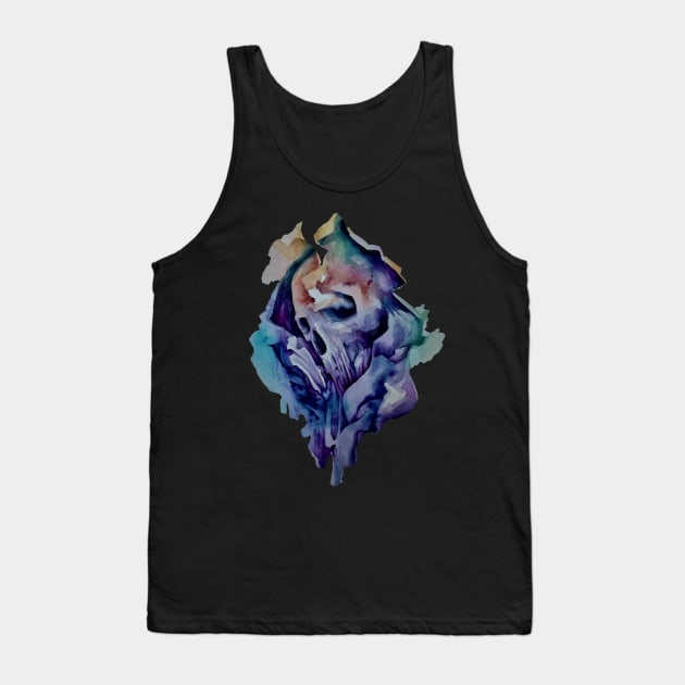 Watercolor skull 2 Tank Top by AKsolem